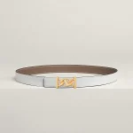 My H belt buckle & Reversible leather strap 24 mm - Image 2